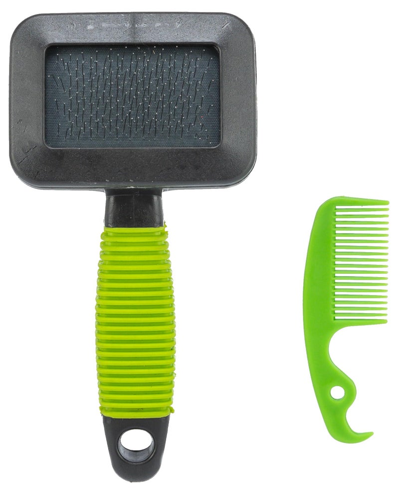 TRIXIE Pet Grooming Soft Brush & Comb Set for Puppies, Kittens, and Small Animals - Image 3